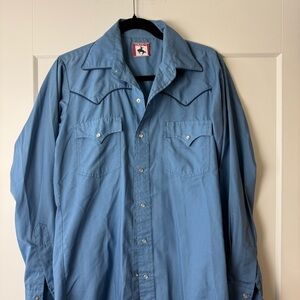 Chute #1 Western Shirt Rodeo small Men’s Button Down Lightweight Cowboy